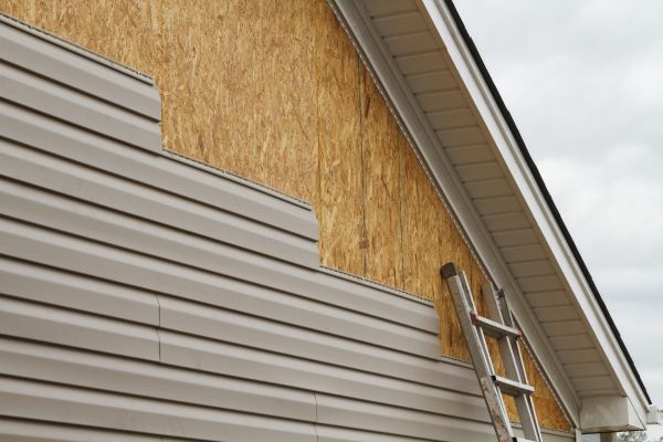 Grey Vinyl Siding Installation in San Rafael